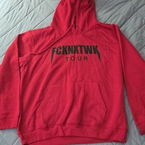 FCKNXTWK Red Hoodie Sweatshirt